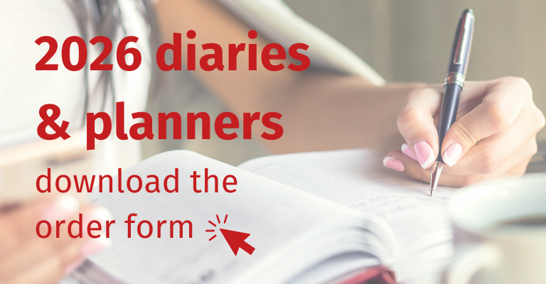 2026 diaries and planners \u2013 download the order form